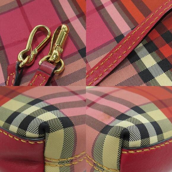BURBERRY Checked Canvas Shoulder Bag - Picture 9 of 11